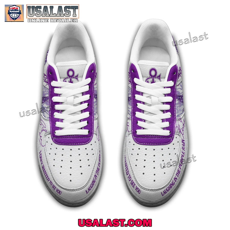 Prince Umbrella Purple Rain Air Force 1s Shoes