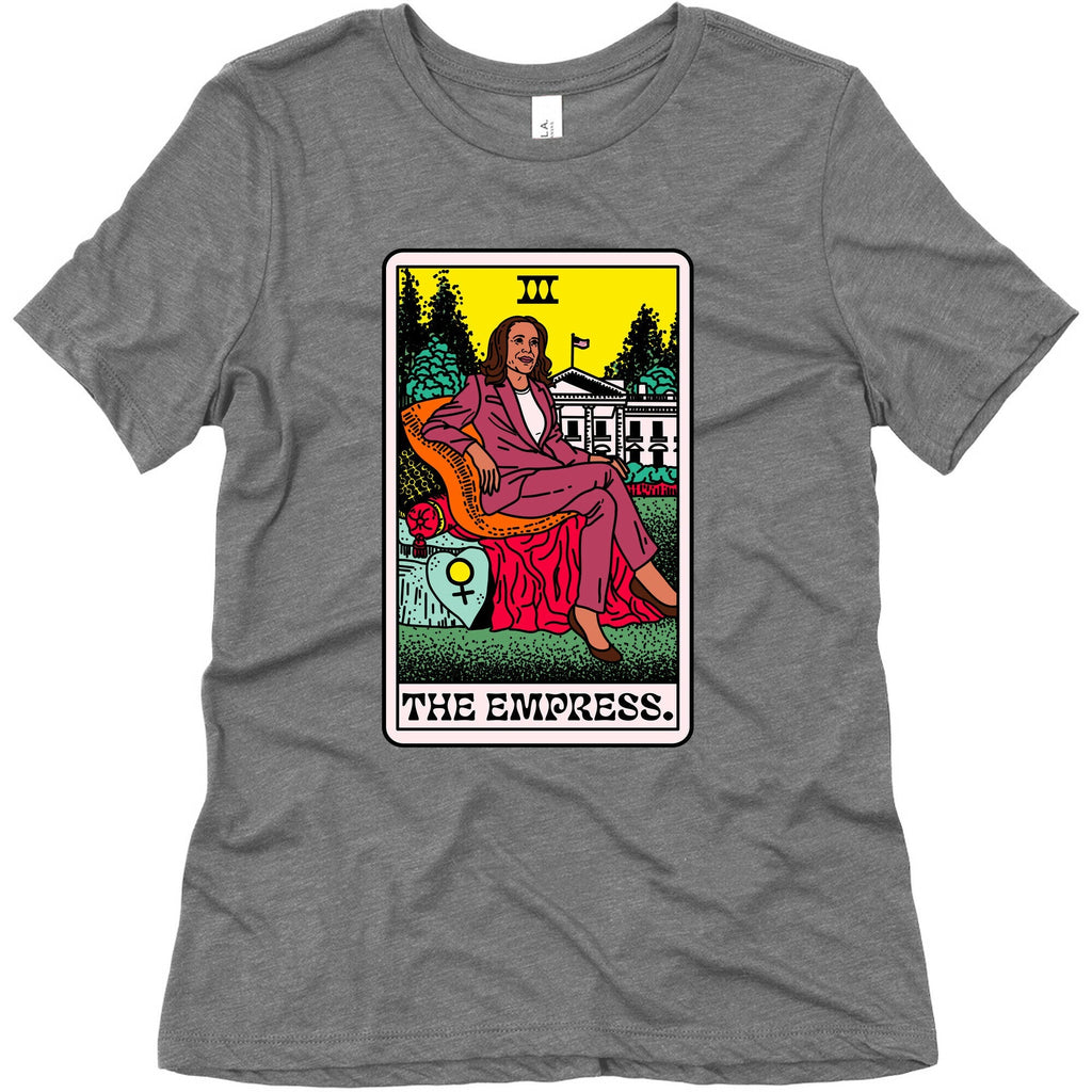 The Empress Tarot Card Kamala Harris Womens Triblend Tee