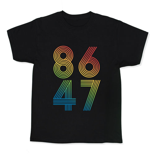 8647 Anti Trump Rainbow Kids Tee