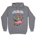 Tism In Patriotism Racoon Hoodie