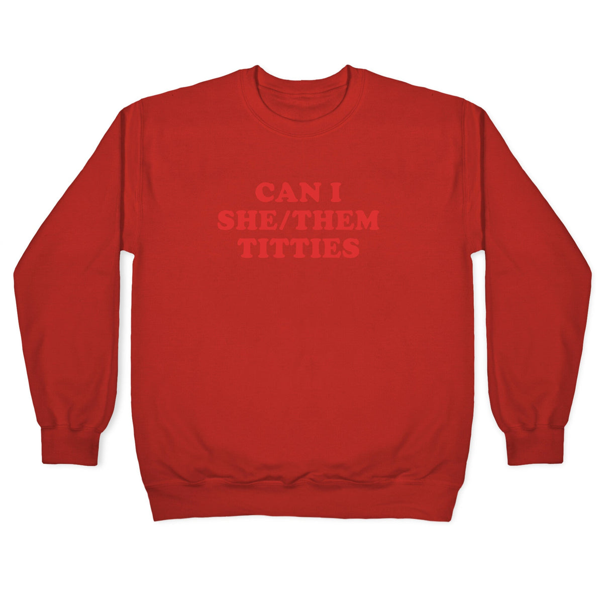 Can I She/Them Titties? Crewneck Sweatshirt