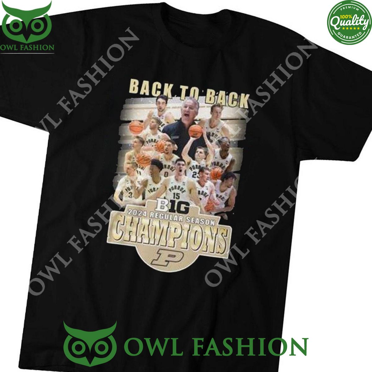 Purdue Big 10 2024 Regular Season Champions Back To Back t shirt