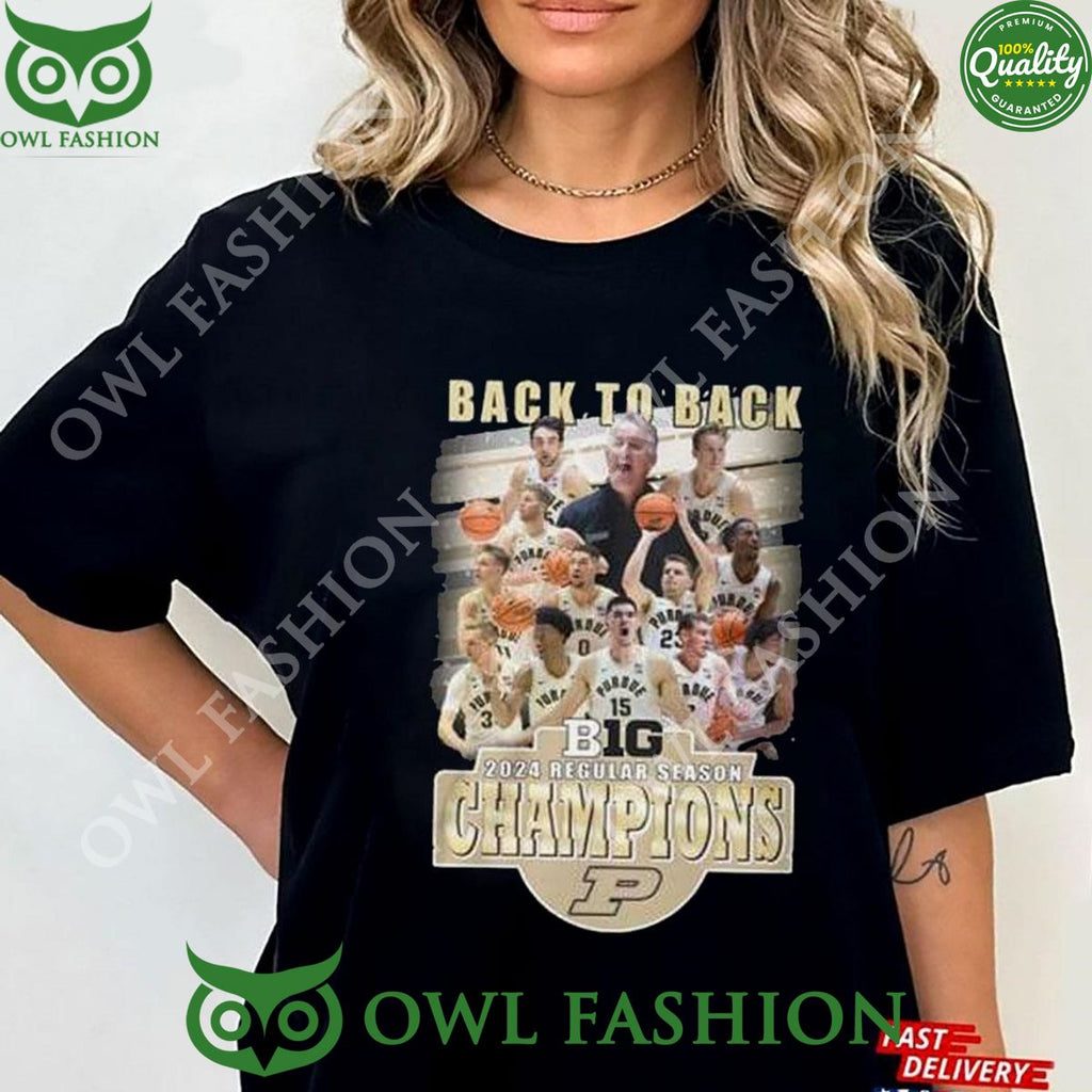 Purdue Big 10 2024 Regular Season Champions Back To Back t shirt