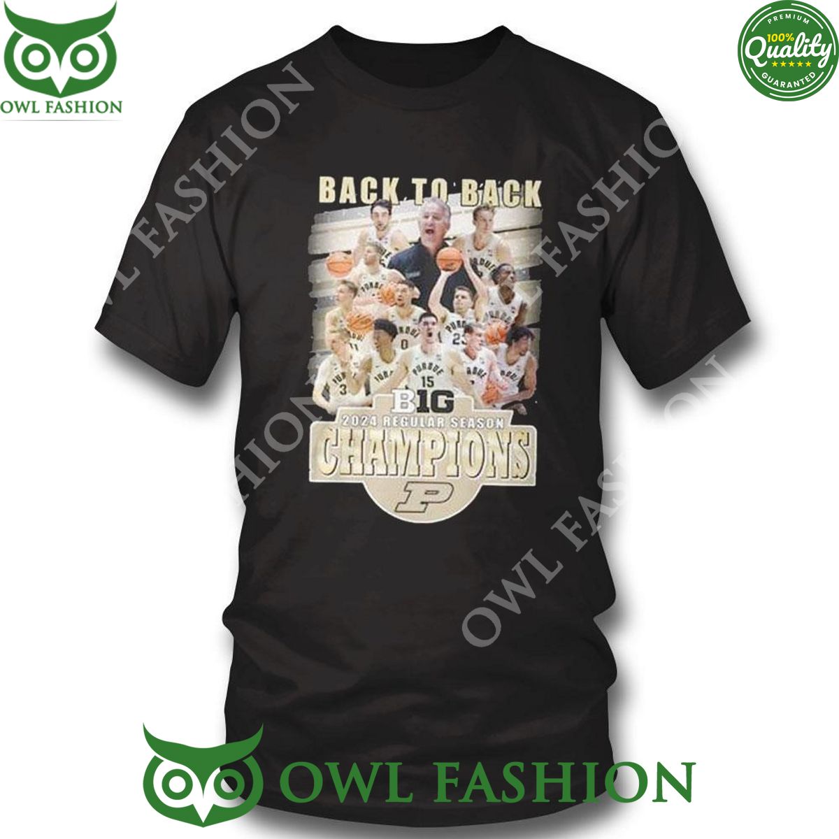 Purdue Big 10 2024 Regular Season Champions Back To Back t shirt