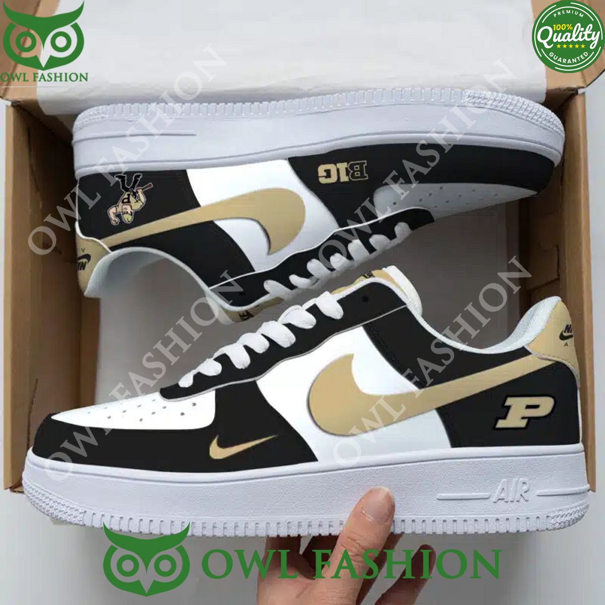 Purdue Boilermakers basketball NCAA Air Force Sneakers
