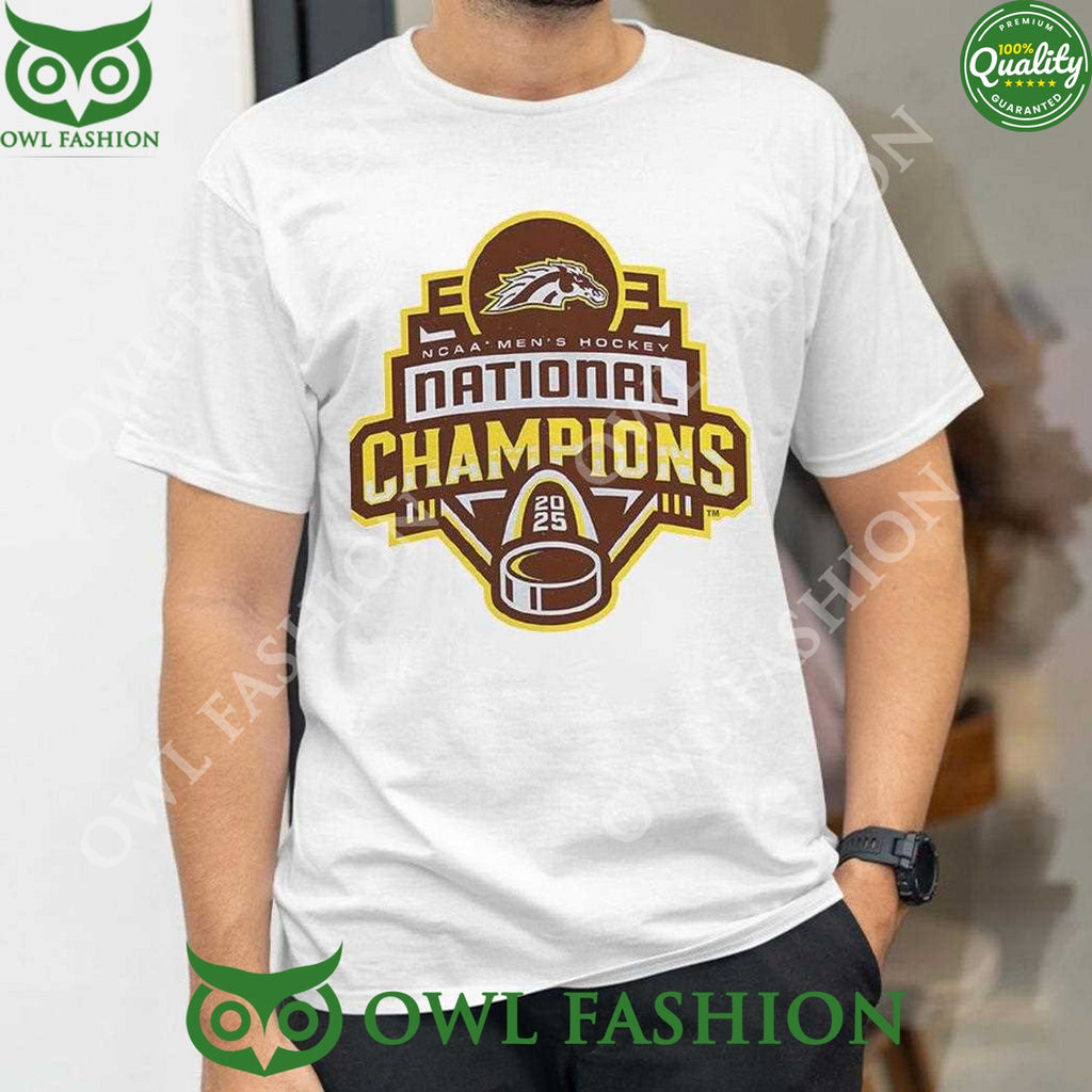 NCAA Men’s Hockey National Champions Western Michigan Broncos 2025 t Shirt