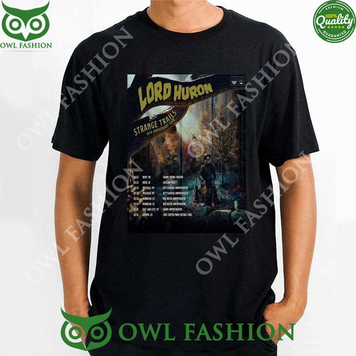 Strange Trails Lord Huron 10th Anniversary Tour 2025 Poster T-shirt