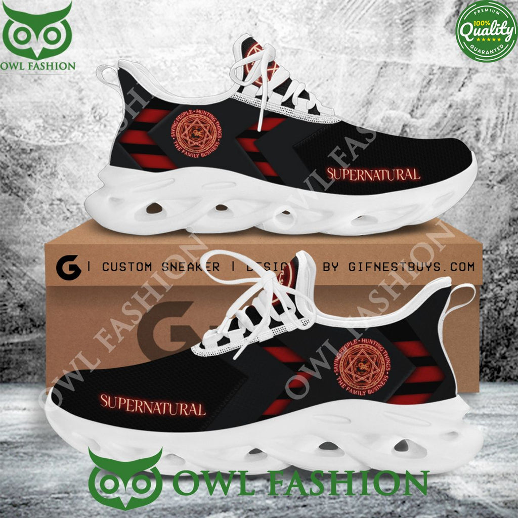 Supernatural Black Logo Podcast Max Soul Shoes