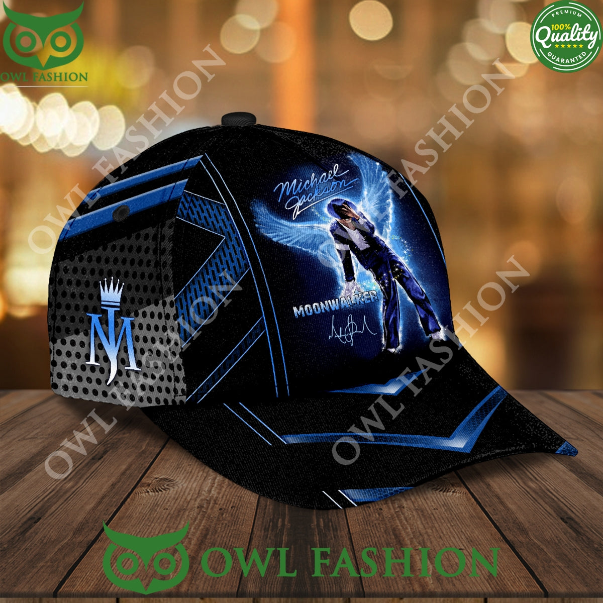 Michael Jackson Signature Blue Wings Classic Cap