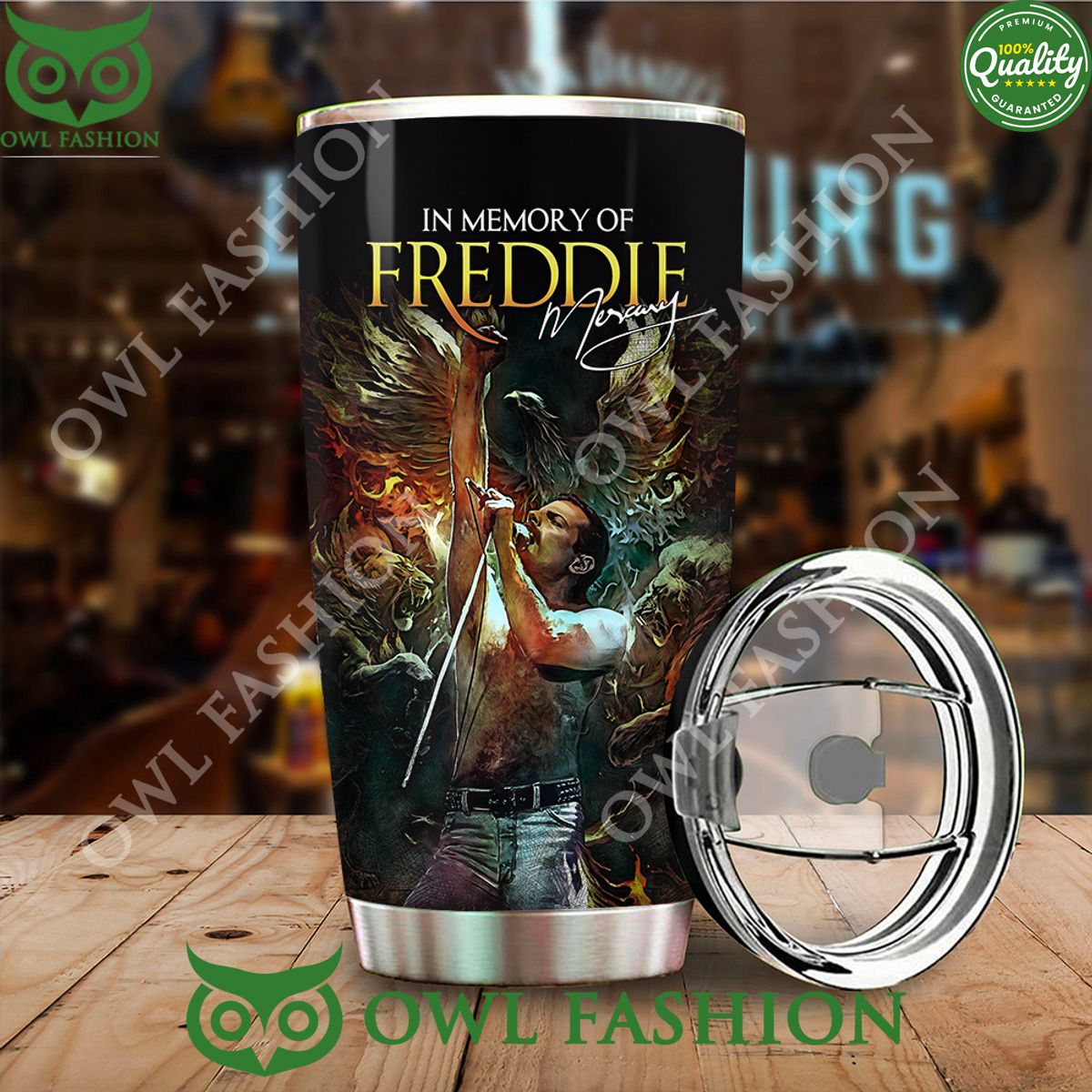 Freddie Mercury Rock Legend The Man The Myth Tumbler Cup