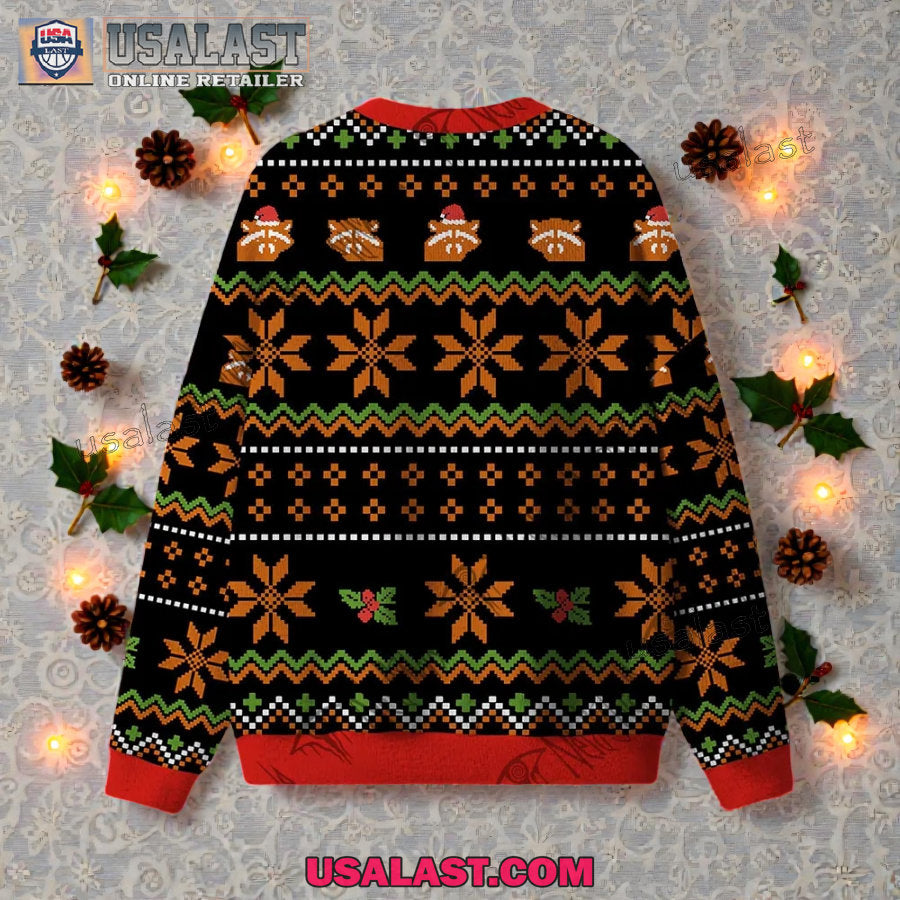 Raccoon Ungovernable Ugly Christmas Sweater
