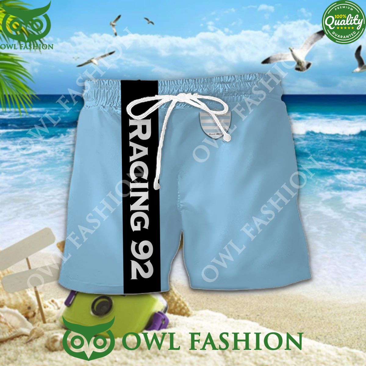 Racing 92 Rugby France Champion Top 14 Hawaiian Shirt