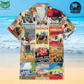 Racing Collage Summer Hawaiian Shirt