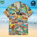 Racing Collage Hawaiian Shirt