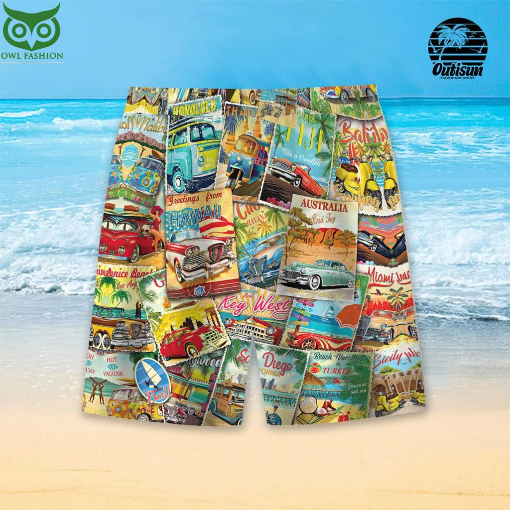 Racing Collage Hawaiian Shirt