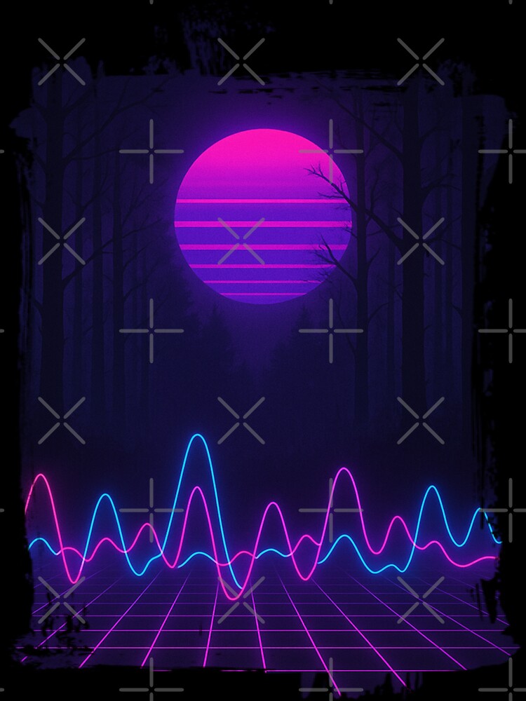 Dark Forest in Synthwave by wearprintgrapix
