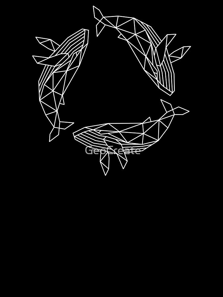 Recycling Whales - white by GeoCreate