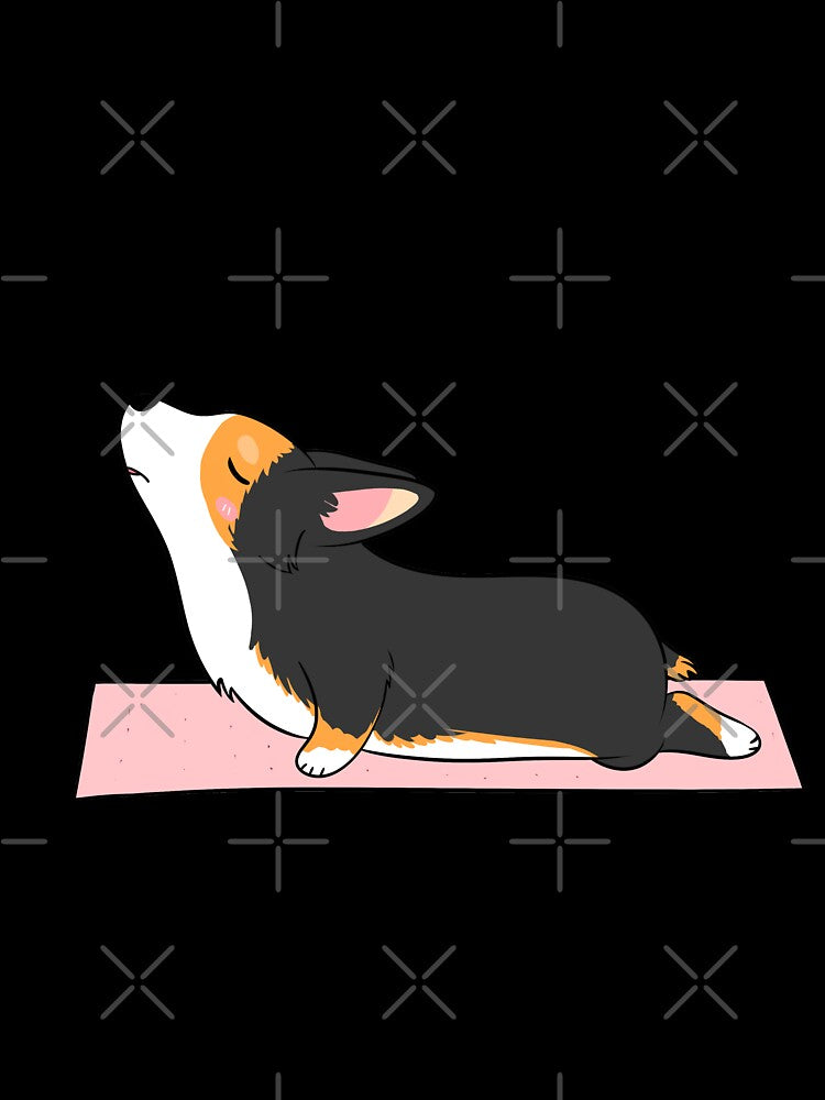 Cute Corgi Yoga by AndyWong