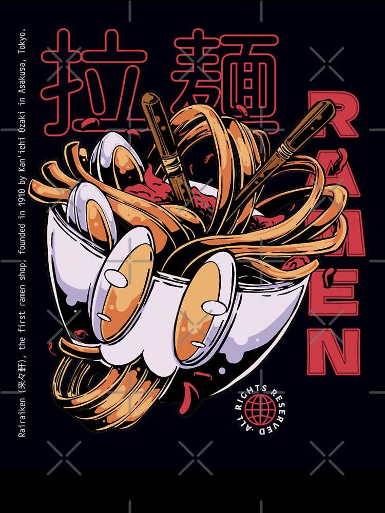Japanese Ramen Noodles Street Food Art by EliteWear212