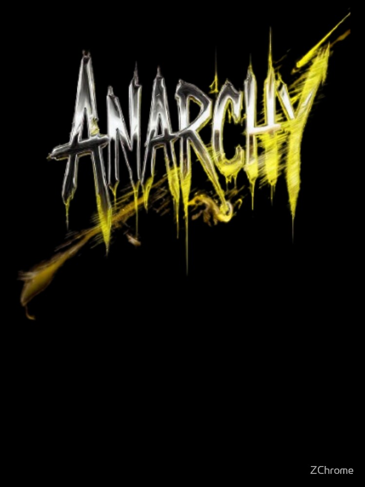 Anarchy – Neo-Y2K Chrome Streetwear Typography by ZChrome