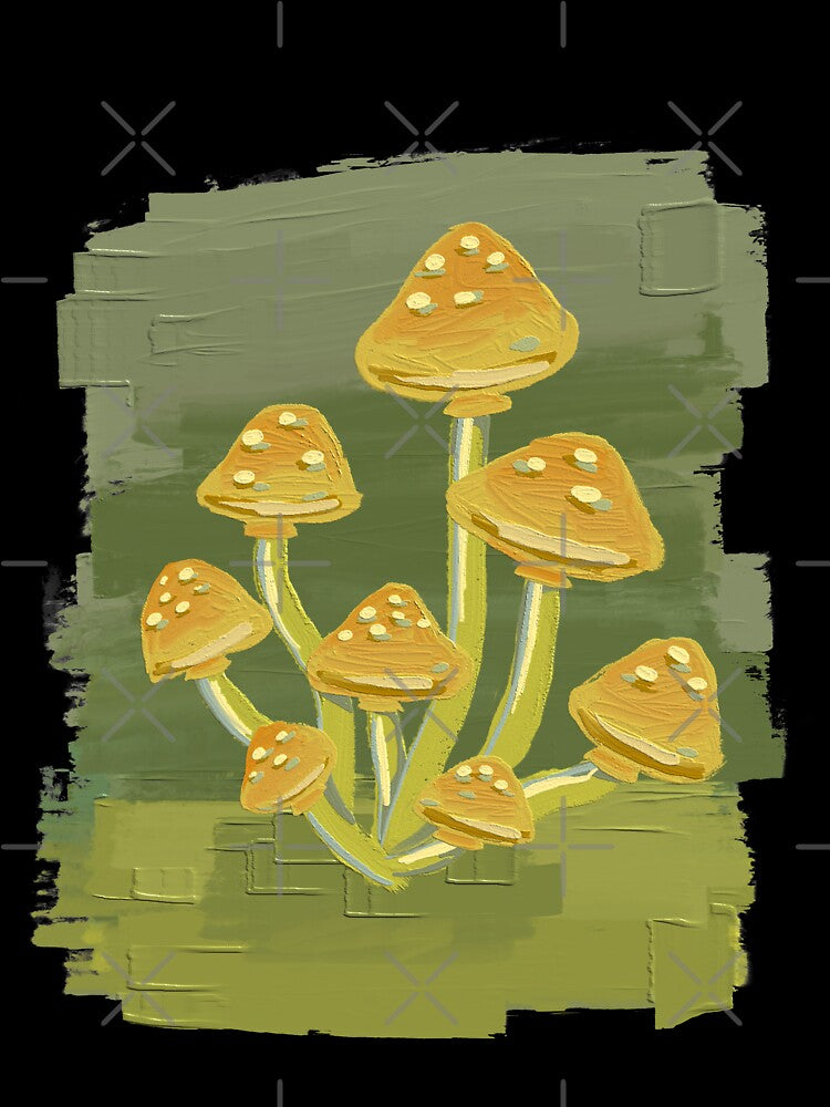 Mushroom Painting by PinkRhino24