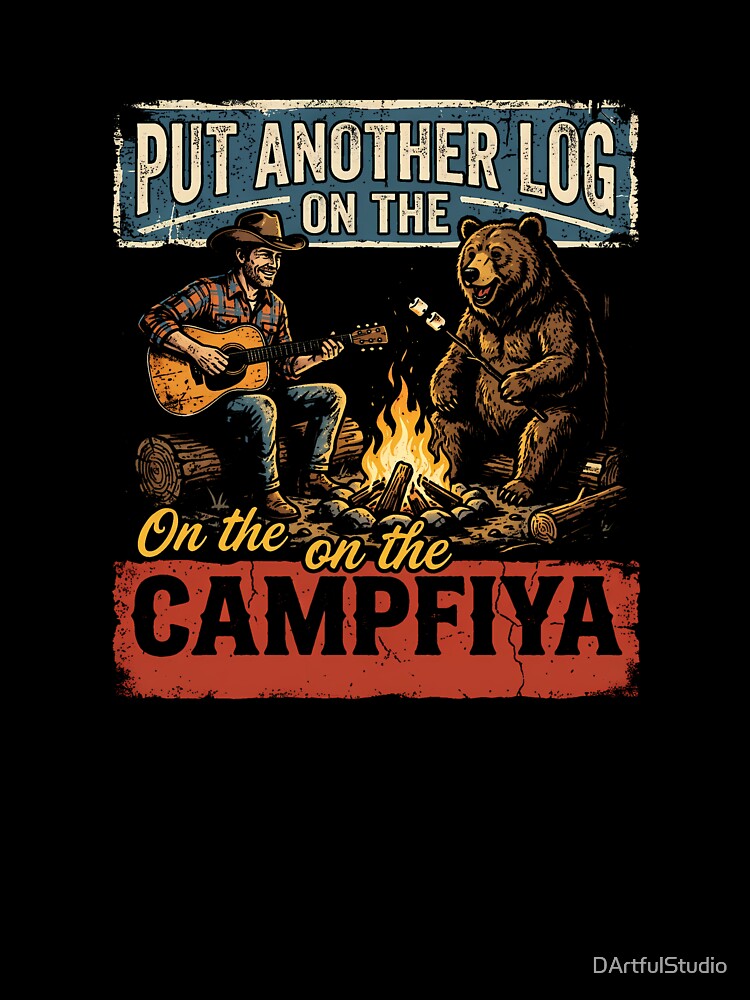 Campfire Oversized T-Shirt by DArtfulStudio