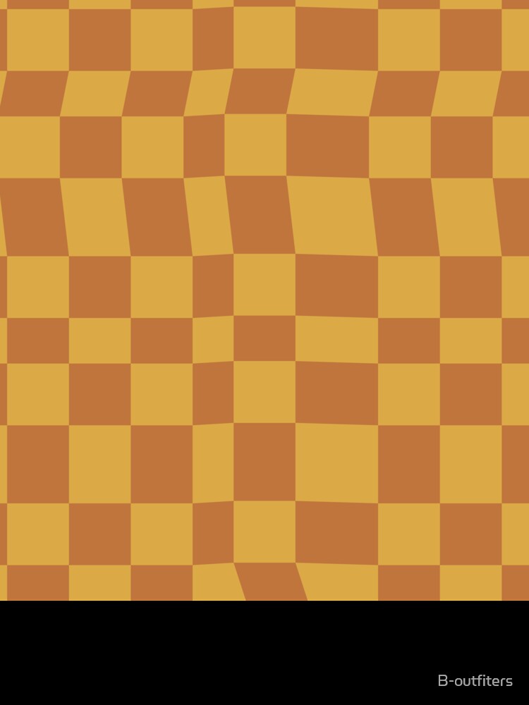 Orange and yellow checkered pattern by B-outfiters