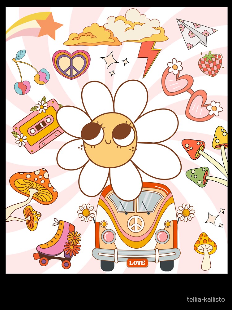 Groovy Collage With a Cute Flower by tellia-kallisto