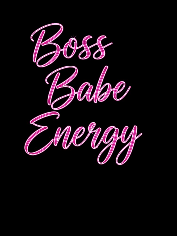 Boss Babe Energy Minimalist Design, Bold & Simple Statement by Aarvya Fashion Club ( A.F.C )