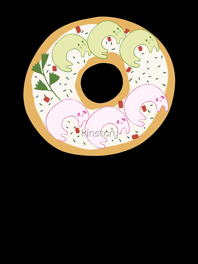 Cats (Cucumber) and Dogs (Radish) Bagel by kinstory
