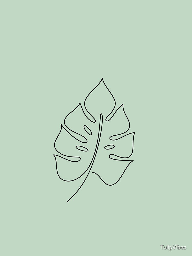 Zen Single Leaf iPhone Case – Minimalist Nature Aesthetic by TulipVibes