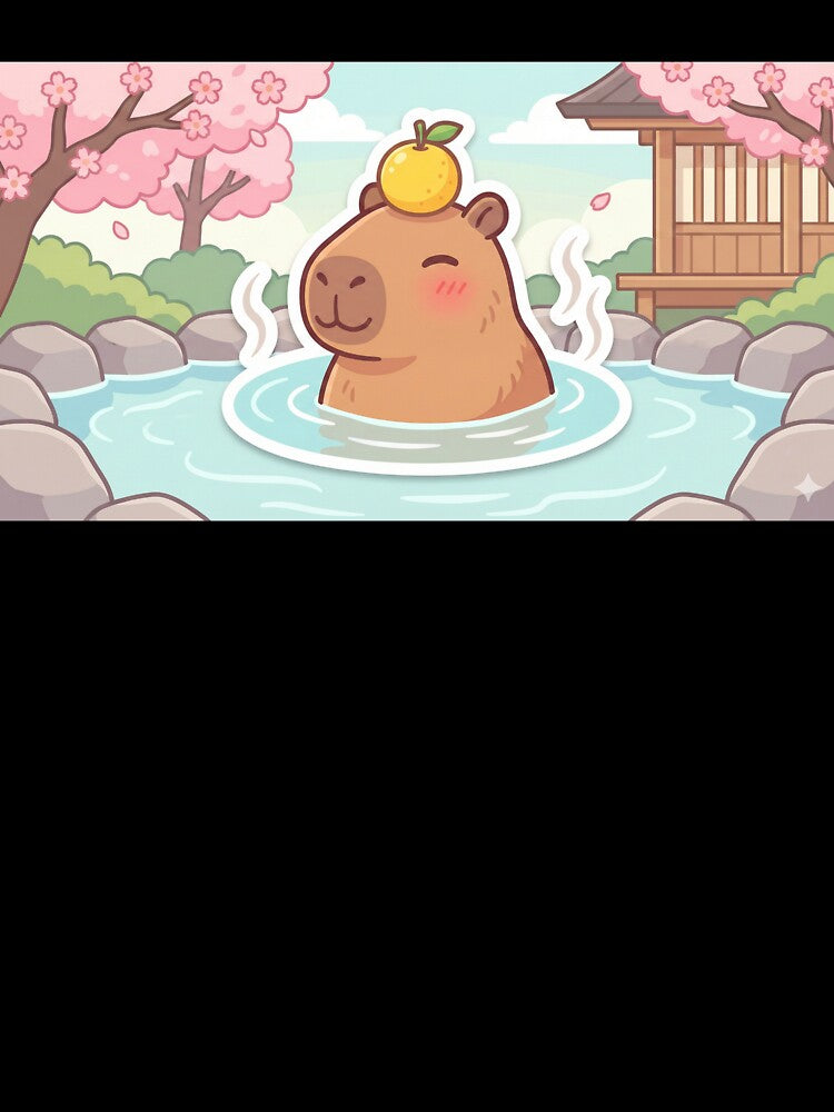 Relaxing Capybara in Onsen Hot Spring by Kowal03