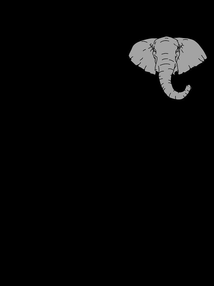 Elephant Drawing by RB Graphics