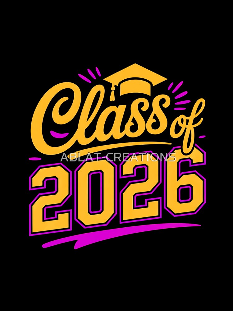2026 Graduation Typography Design | Senior Graduate Gift by ABLAT-CREATIONS