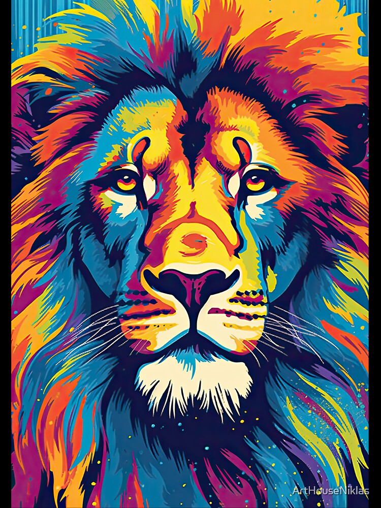 Pop art lion by ArtHouseNiklas