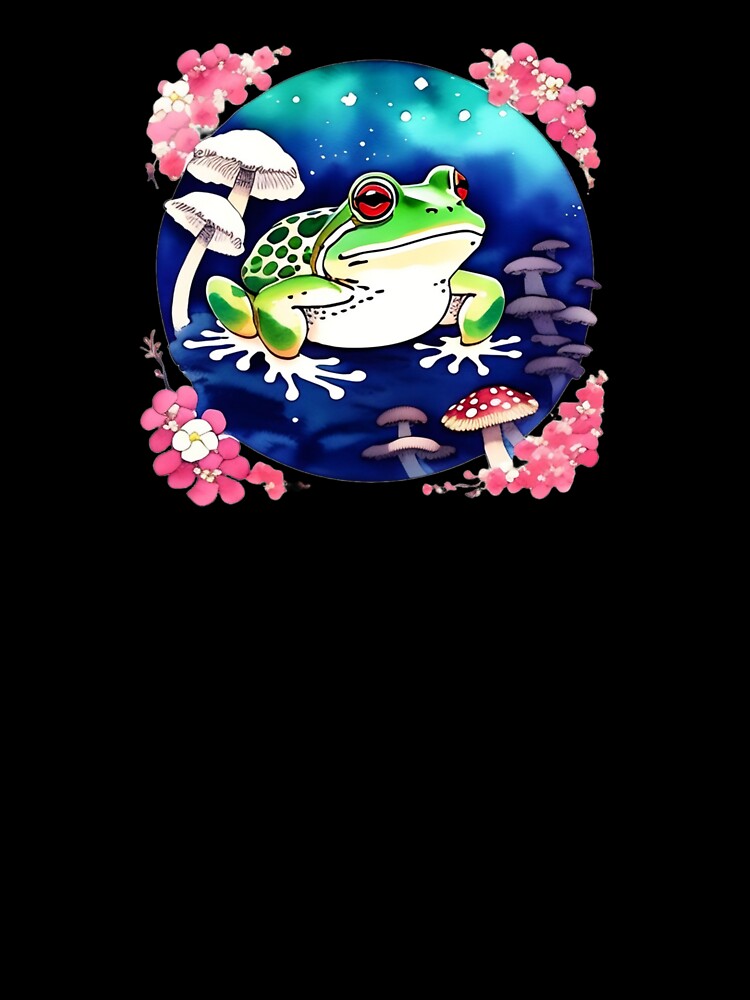 Flower Branch Frog by Whimsy Fae Studio