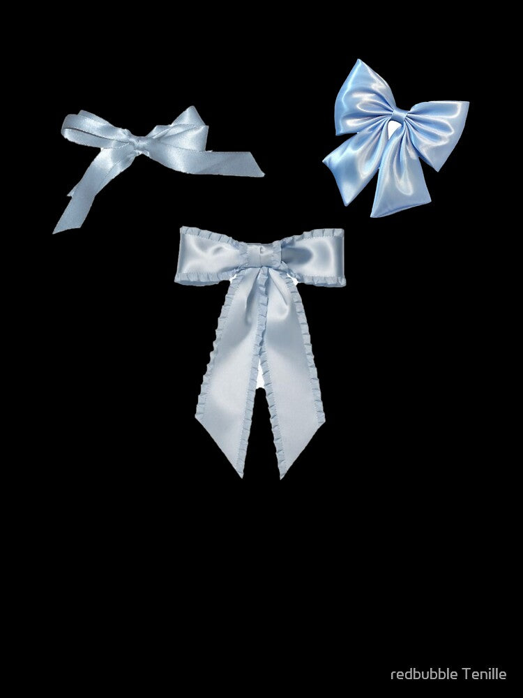 Coquette Blue Bow Sticker Pack by redbubble Tenille