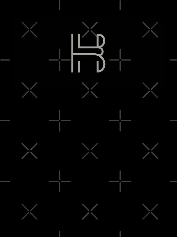 Minimalist Monogram Baseball Cap with ‘HB’ Logo by IndianShopper