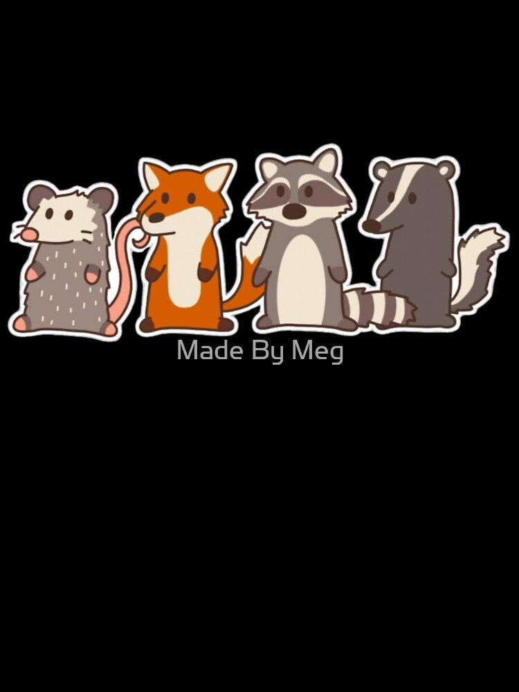Opossum Raccoon Fox Skunk Design - Protect the Street Cats by Made By Meg