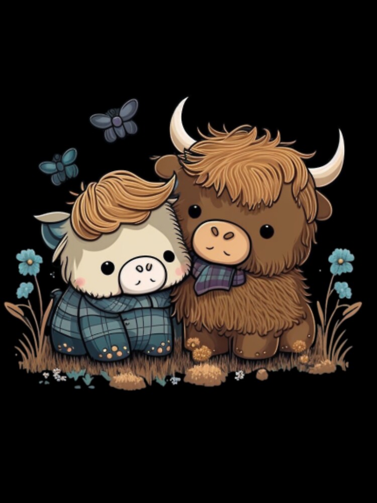Hairy cow with her calf by Fruit Mood
