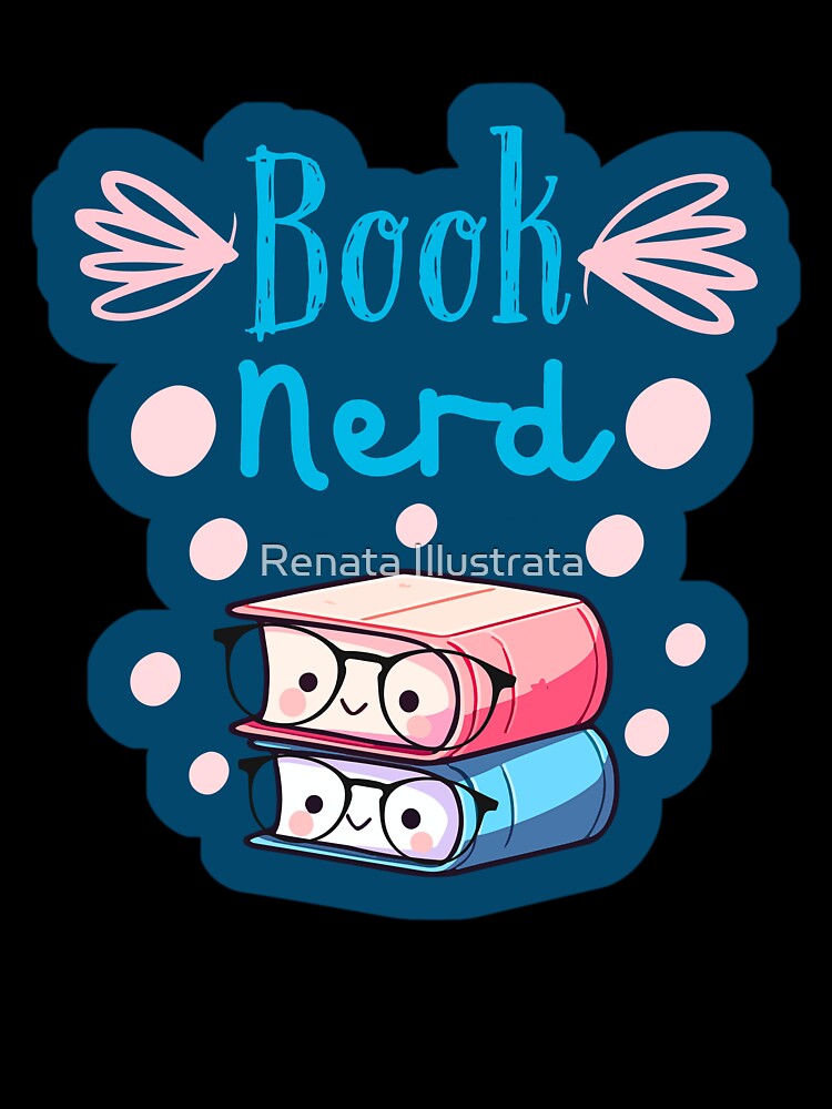Book Nerd Smart Cozy Reading by Renata Illustrata