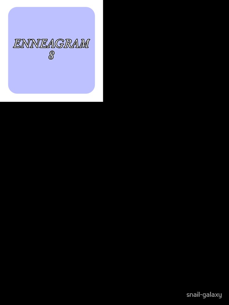 enneagram 8 (plain text on light blue/lavender background) by snail-galaxy
