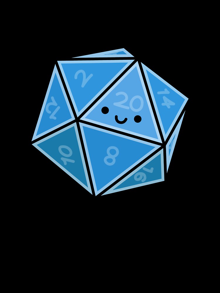 Cute DND Dice by SideQuestDoodles