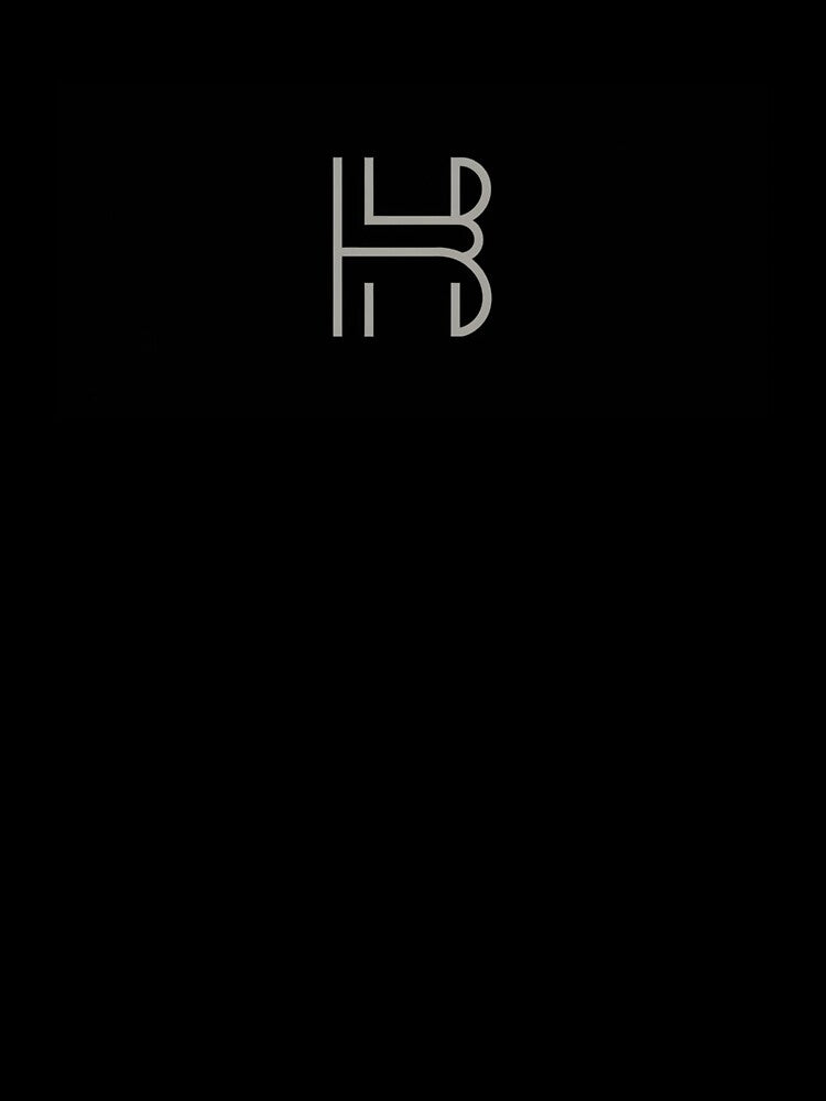 Minimalist Monogram Baseball Cap with ‘HB’ Logo by IndianShopper