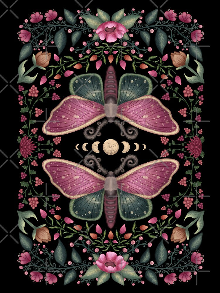 Blossom Twin Moths by noctilucentia