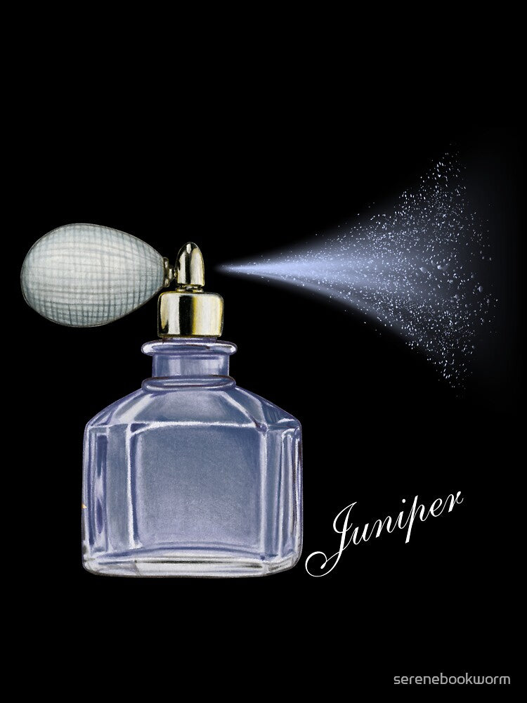 Juniper scented perfume aesthetic by serenebookworm