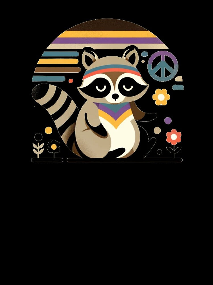 Hippie Raccoon Shirt by YuckUncky