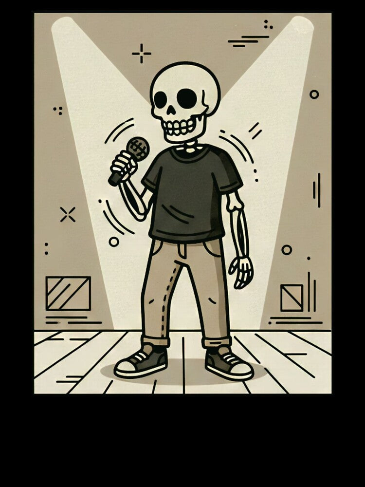 SINGER | Minimalist Skeleton Streetwear Art by DEADLINE.