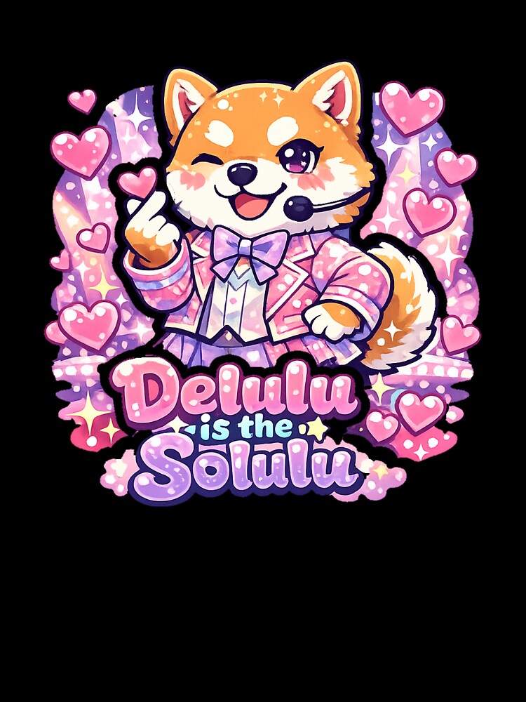 Delulu Idol Shiba Inu Sticker – Kawaii Anime Dog Idol Aesthetic by kawaii animal store (in Japan)