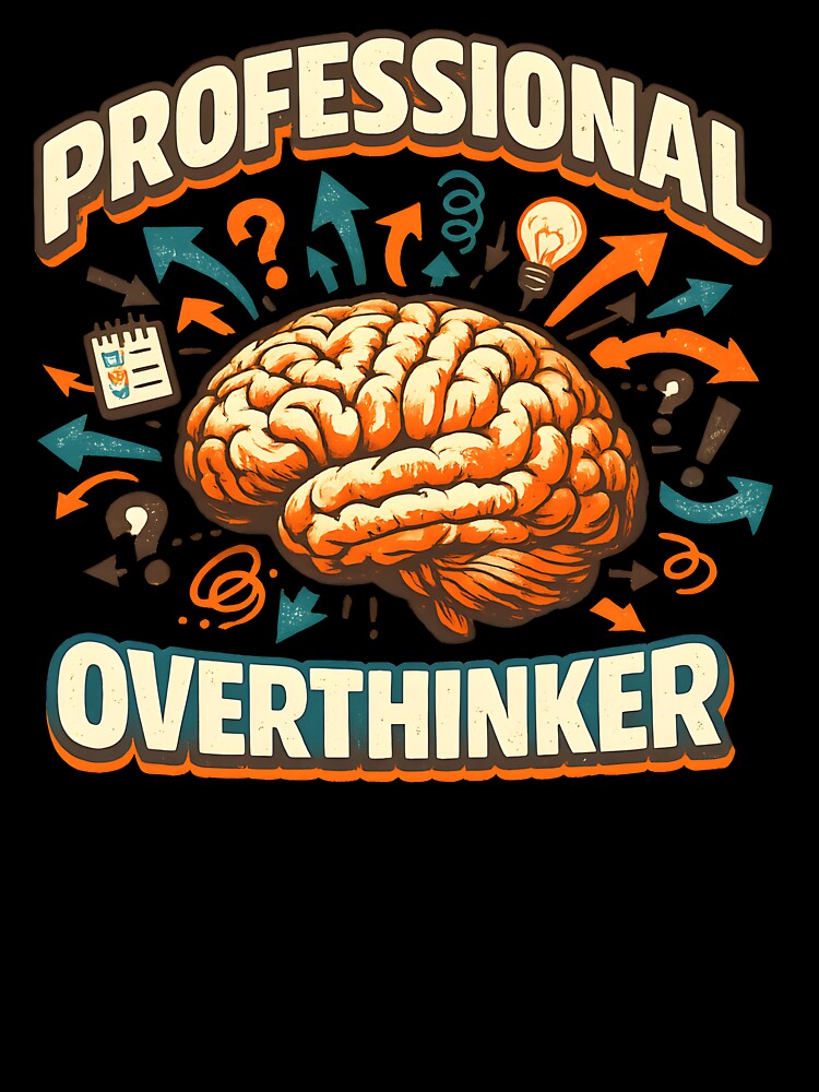 Professional Overthinker Retro Brain by Kicor